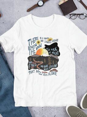 Mountain Adventure Quote T-Shirt, Inspirational Hiking Tee, Nature Graphic Shirt